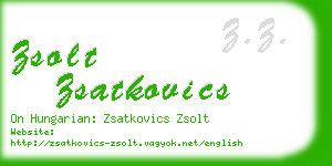 zsolt zsatkovics business card